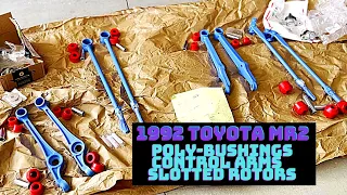 Polyurethane Bushings, Control Arm Repaint, & Slotted Rotors - EP #3 - 1992 TOYOTA MR2 SW20 PROJECT