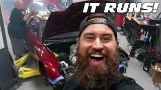 STARTING THE FD RX-7 FOR THE FIRST TIME!!!! (IT'S ALIVE!!!!!!)