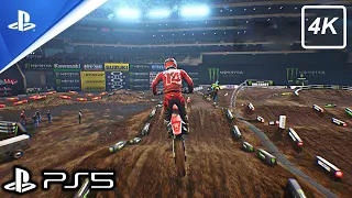 (PS5) MONSTER ENERGY SUPERCROSS Gameplay | Ultra High Realistic Graphics [4K UHD 60FPS]