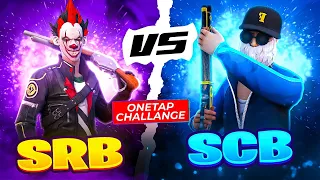 SRB vs SCB Only Tap Challenge 🤬🔥💪 || SRB vs SCB 🔥🔥 || @funwithsrbyt || #freefire #1vs1