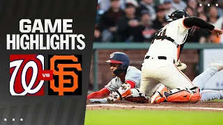 Nationals vs. Giants Game Highlights (4/8/24) | MLB Highlights