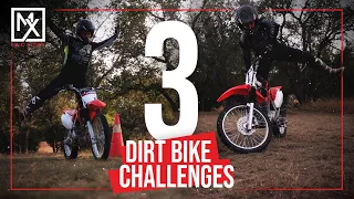 3 Dirt Bike Challenges To Improve Your Balance | Can you do them?