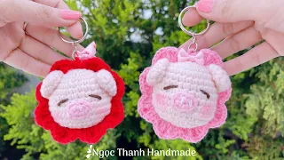 Wool pig flower crochet?