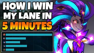 How I win lane in 5 minutes with Zoe. Then win the game. | Challenger Zoe | 13.4 - League of Legends