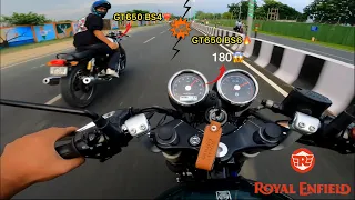 Hyper Riding on Continental GT650 BS4 & GT650 BS6 🥵| Top speed 180❤️‍🔥 | Close calls🔥 |