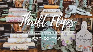 Thrift Flips • Trash to Treasure • Upcycling Salvaged Items for Spring Decor • Upcycled Decor