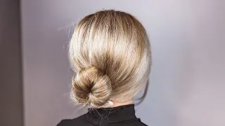 Easiest low hair bun of your life! 😍 Самый простой низкий пучок в твоей жизни!