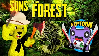 НЕПТУН и ФНАФ ПЛЕЙ в ЛЕСУ 🌄 Sons of the Forest кооп