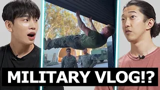 Korean Soldiers React to US Military VLOG FOR THE FIRST TIME