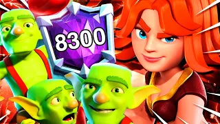 Шикарный спелбейт на 8300 кубках! Так уходит легенда! / Clash Royale