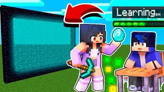 How To Make A Portal To The Aphmau Friends Become A+ STUDENTS Dimension In Minecraft