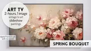 Spring Flowers Tv Art | 4K Frame TV Art Screensaver Modern | Beautiful Screensaver | Art Slideshow