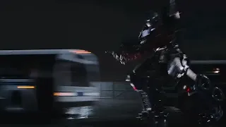 Rise Of The Beasts | Optimus Prime gets hit by Transit and freaking dies