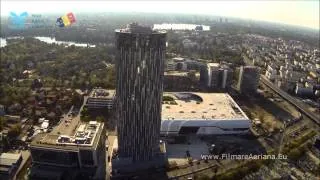 The beauty of Bucharest from the air - aerial view of bucharest