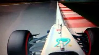 Nico Rosberg pole lap in china (graphical)