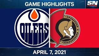 NHL Game Highlights | Oilers vs. Senators – Apr. 7, 2021