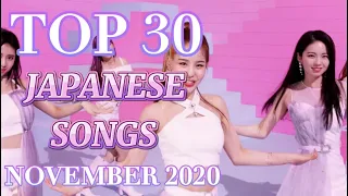 TOP 30 Japanese Songs of November 2020