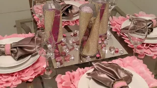 Pier 1 inspired Pink Flower Placemats Using items from the dollar tree