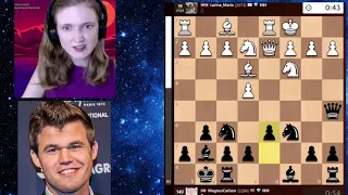 Magnus Carlsen and tricky opening! Bullet 2d Game with N1!