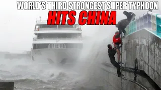 The world's third strongest super typhoon Haishen in 2022 hits China |China floods |Three gorges dam