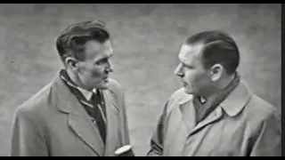 Don Revie & Ernie Phillips interviews 1955. With Kenneth Wolstenholme for BBC TV's Sportsview