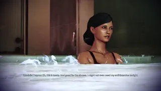 Citadel DLC: Traynor enjoys Shepard's hot tub