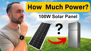 How Much Power Does A 100W Solar Panel Produce?