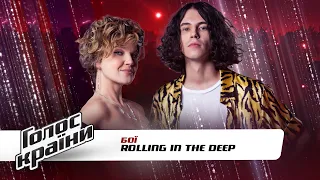 Andrii Naumenko vs. Yaryna Hrebenovska — "Rolling in the Deep" — The Voice Ukraine — The Battles 