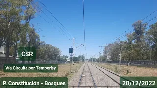 Cabview | Trenes Argentinos | P. Constitución - Bosques | Vía Circuito Temperley | CSR | 20/12/2022