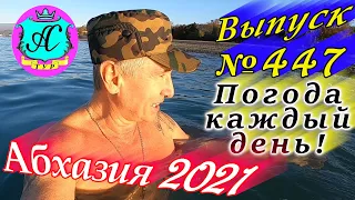 🌴 Абхазия 2021 погода и новости от Водяного❗5 января 💯 Выпуск №447🌡ночью +6°🌡днем +19°🐬море +13,2°🌴