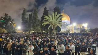 thursday & Friday Night Taraweeh Prayer at Al AQSA Mosque |نفل صلاة العشا والتراویح فی المسجد الاقصی