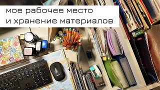 Как я храню материалы для творчества и свои коллекции?