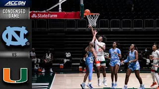 North Carolina vs. Miami Condensed Game | 2020-21 ACC Women's Basketball