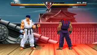 ICE RYU vs EVIL RYU - Highest Level Amazing Fight!