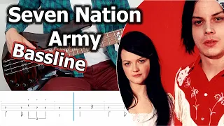 The White Stripes - Seven Nation Army Bassline | Bass Tutorial + Tabs