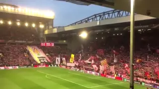 You'll Never Walk Alone Pre game (Liverpool 4-3 Borussia Dortmund EUROPA LEAGUE) 14/04/2016