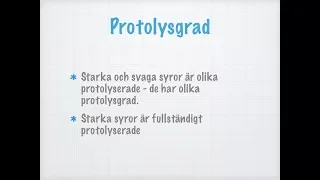 pH och en syras protolysgrad