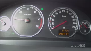 vectra c 1.9 cdti 150 HP (Z19DTH) stock acceleration