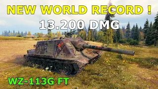 World of Tanks WZ-113G FT - 5 Kills 13,2K Damage | NEW WORLD RECORD !