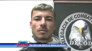 Trio é preso por tráfico de drogas em Biguaçu