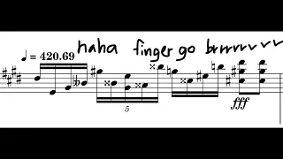 Moonlight Sonata 3rd movement but I got distracted