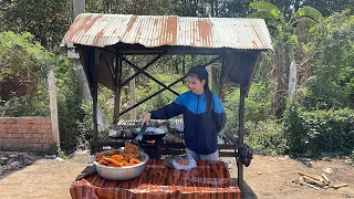 Street Food Tour at Preaek Pou , Srok Srey Santhor, Kampong Cham Province, Cambodia