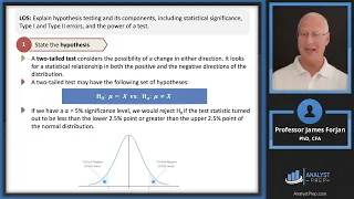 Hypothesis Testing (2024 CFA® Level I Exam – Quantitative Methods – Learning Module 8)