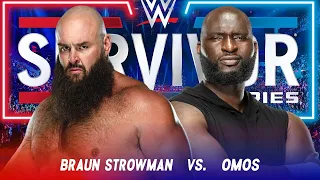 BRAUN STROWMAN vs OMOS (Gaint vs Gaint), RING COLLAPSED....