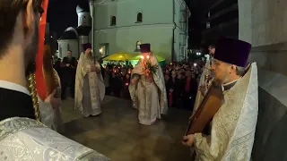 Светлое Христово Воскресение. Ночной пасхальный крестный ход.