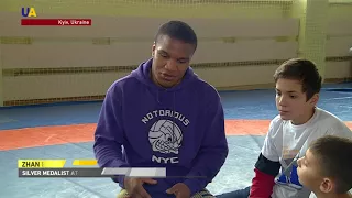 Ukrainian Olympics Wrestling Superstar Makes IDP Kids Dreams Come True