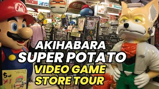 Walk in Japan! Super Potato Akihabara Retro Video Games Store Tour!