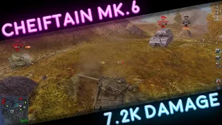 World Of Tanks Blitz | Chieftain Mk.6 | 7.2k Damage