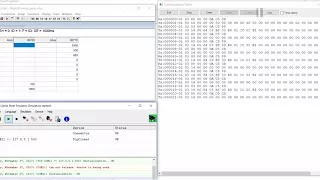 Modbus Serial communication using Modbus Poll application