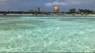 Walking the Sandbar at Cococay Bahamas